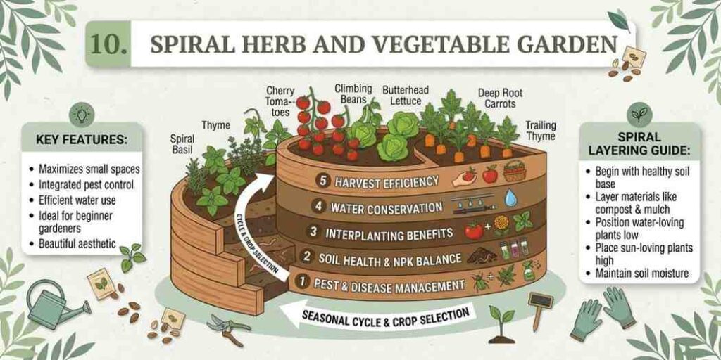 10-spiral-herb-and-vegetable-garden Vegetable Garden Layout