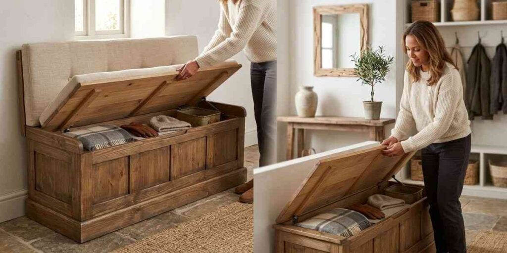 9-storage-bench-with-a-hidden-lid Garden Bench Ideas DIY
