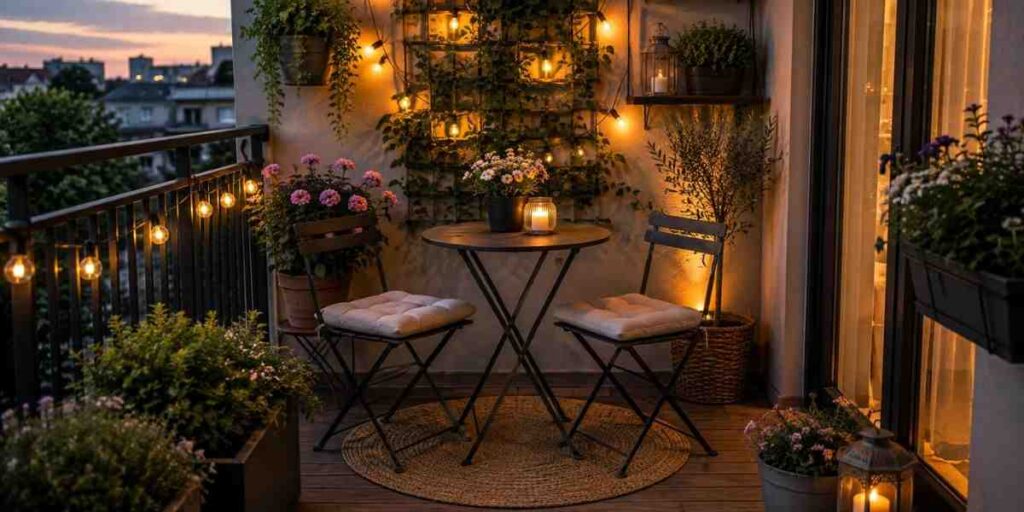 compact-balcony-bistro-nook cozy-outdoor-nook-ideas