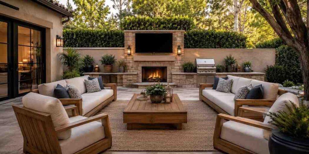 create-an-outdoor-living-room-layout Outdoor Seating Ideas