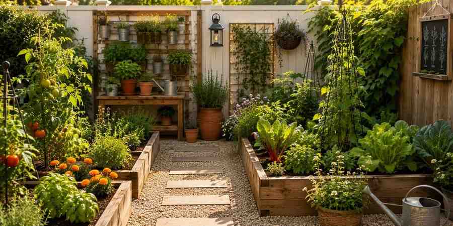design-touches-that-make-a-small-kitchen-garden-feel-intentional Kitchen Garden Ideas