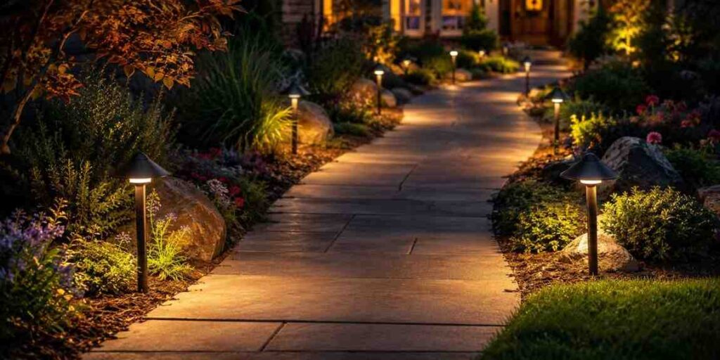 install-low-voltage-path-lighting-to-guide-the-way Outdoor Garden Lighting Ideas