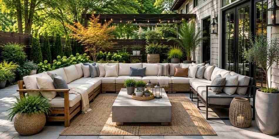 material-and-style-ideas Outdoor Sectional Seating Ideas