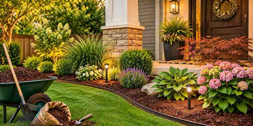 refresh-mulch-beds-but-edge-them-first-cost-dollar60-dollar100 Curb Appeal Ideas on a Budget