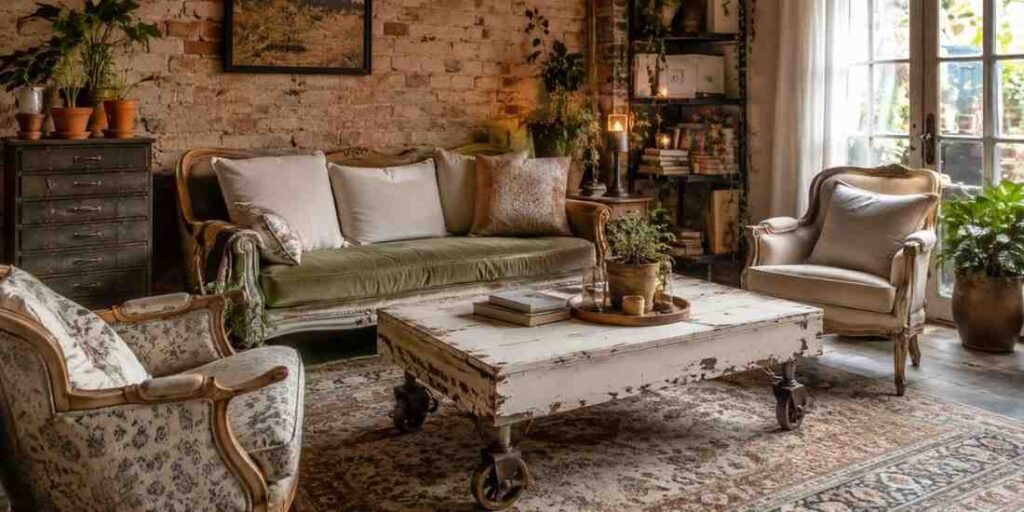 Repurposed-vintage-furniture-lounge Garden Lounge Area Ideas