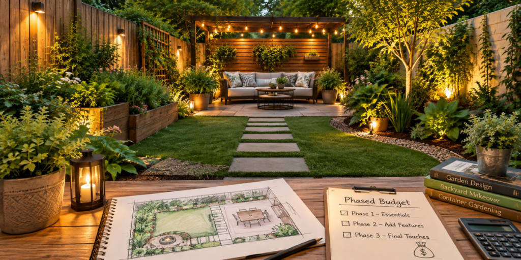 start-with-a-sketch-and-a-phased-budget Backyard Garden Ideas