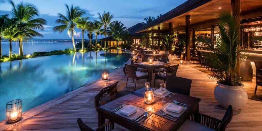 the-poolside-dining-deck Outdoor Dining Area Ideas