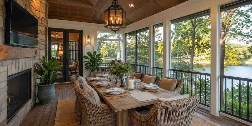 the-screened-in-porch-dining-room Outdoor Dining Area Ideas